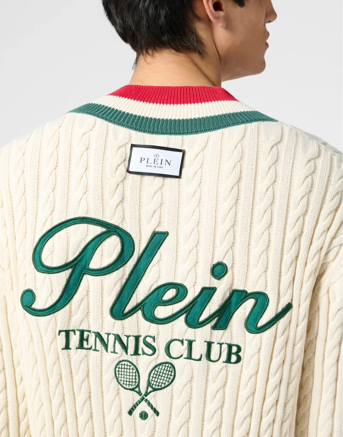 V-Neck Pullover Plein Tennis, цвет: Бежевый