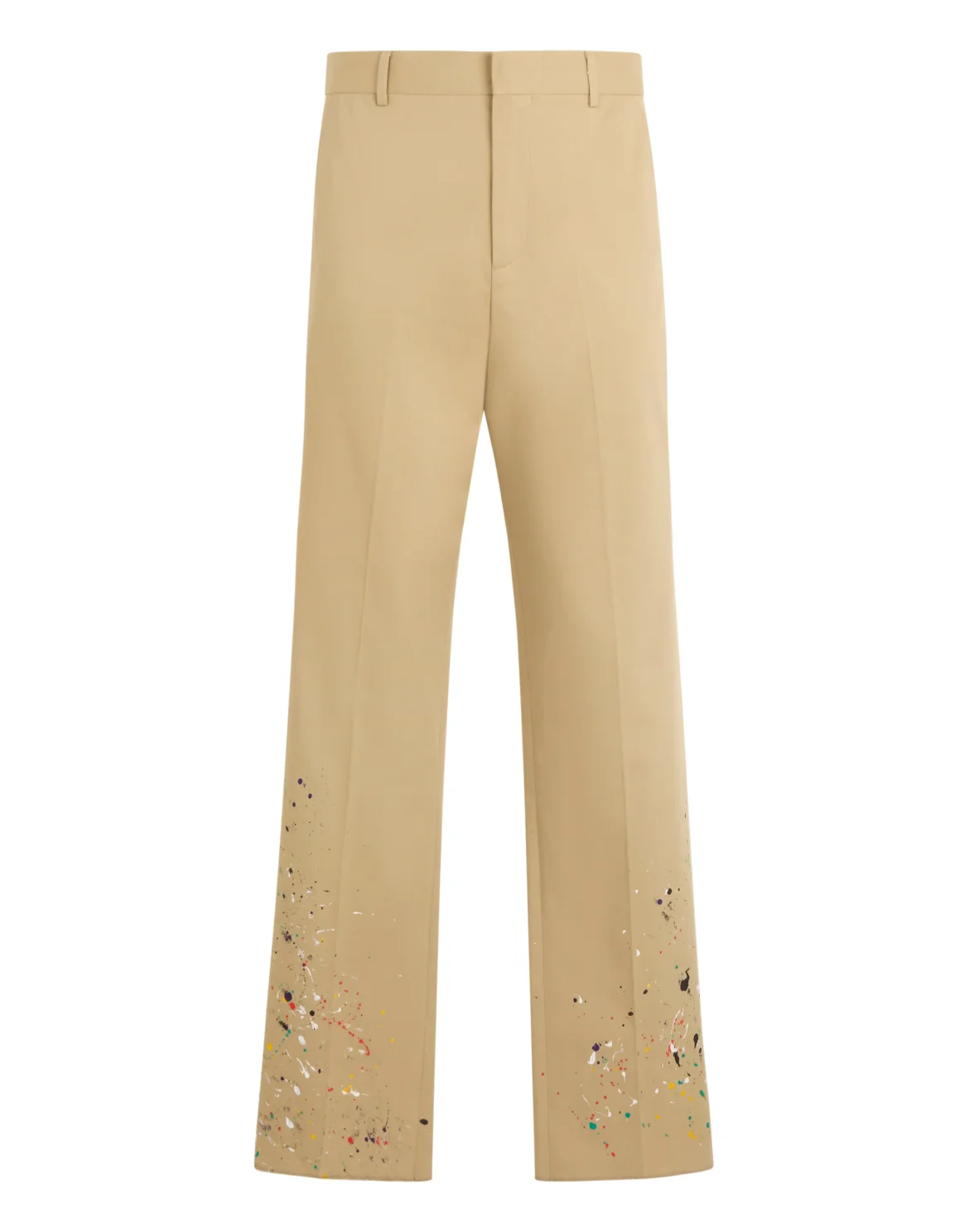 Loose Fit Trousers Painted Painted, цвет: Бежевый