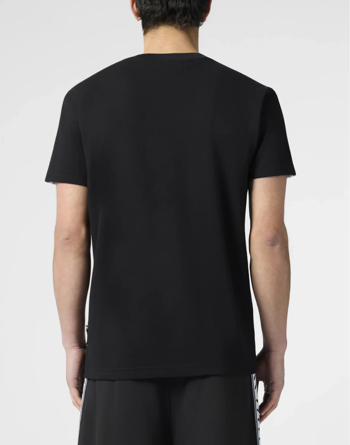 Piquet Round Neck T-Shirt Plein Tennis, цвет: Черный