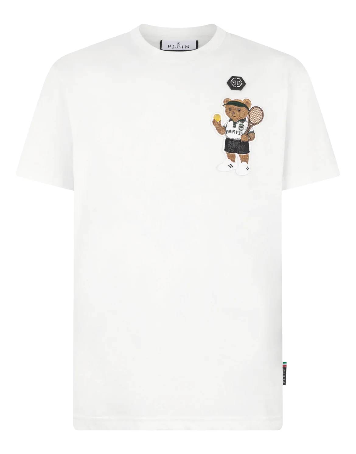 Round Neck T-Shirt Teddy Tennis Patch, цвет: Бежевый