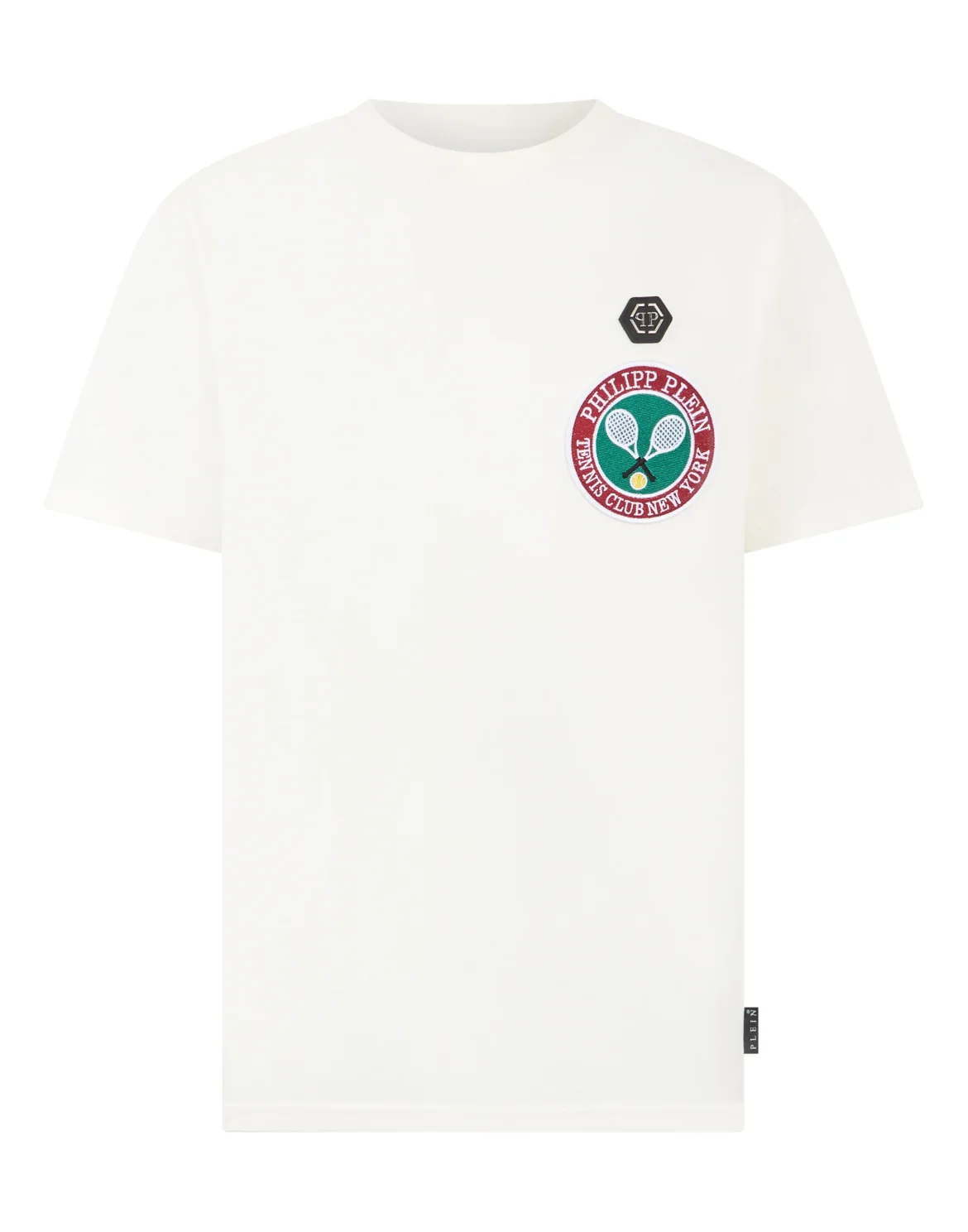 Round Neck T-Shirt Patch Tennis, цвет: Бежевый