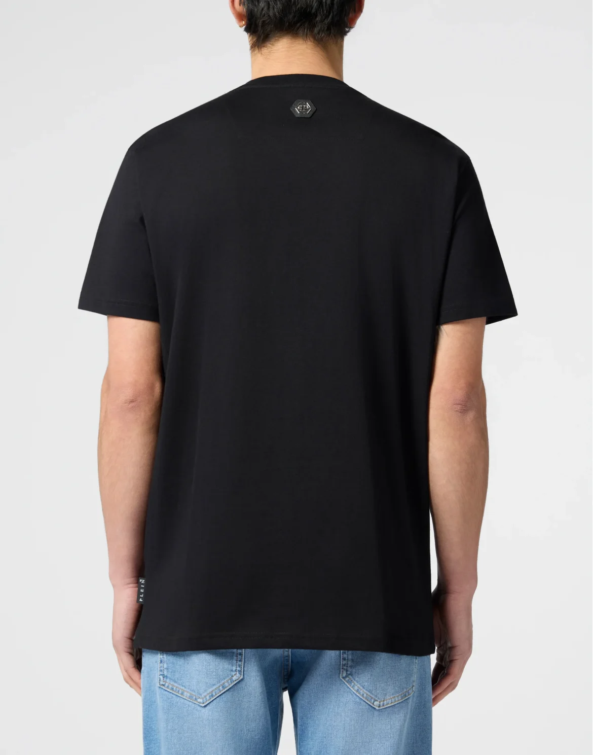 Round Neck T-Shirt Little Ice Cream Skull, цвет: Черный