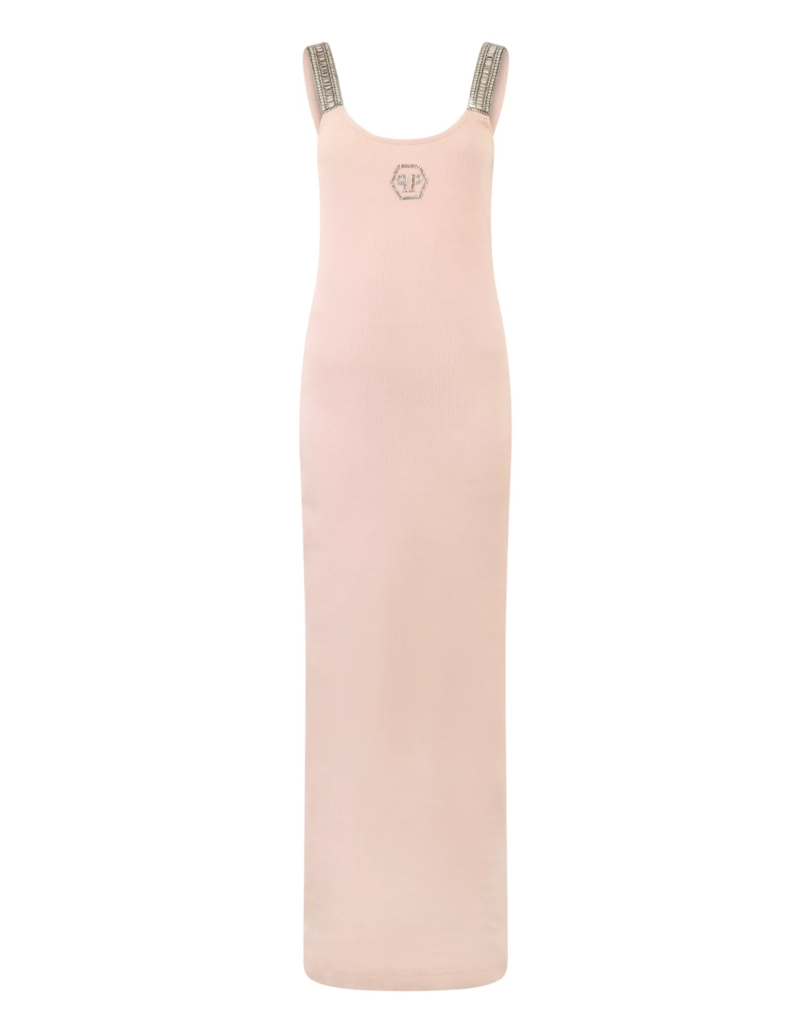 Long Tank Dress Strass Hexagon, цвет: Розовый