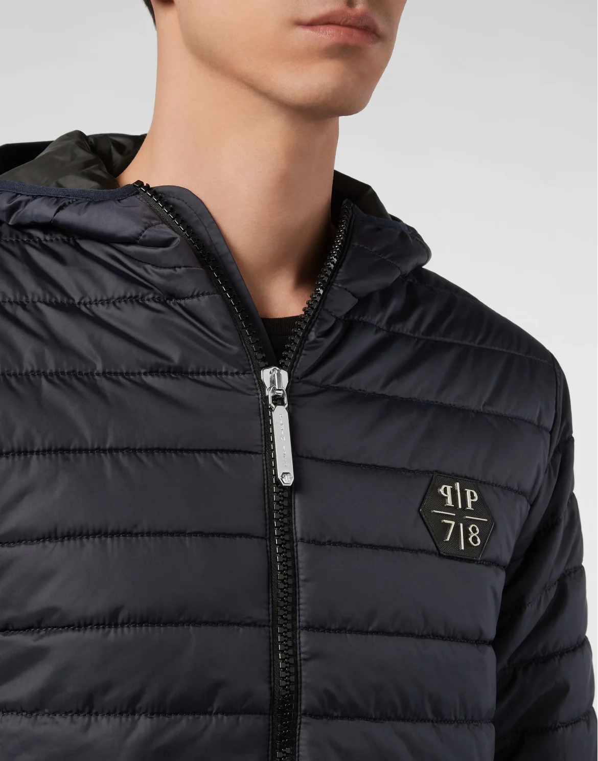 Nylon Jacket Slim Cut, цвет: Синий