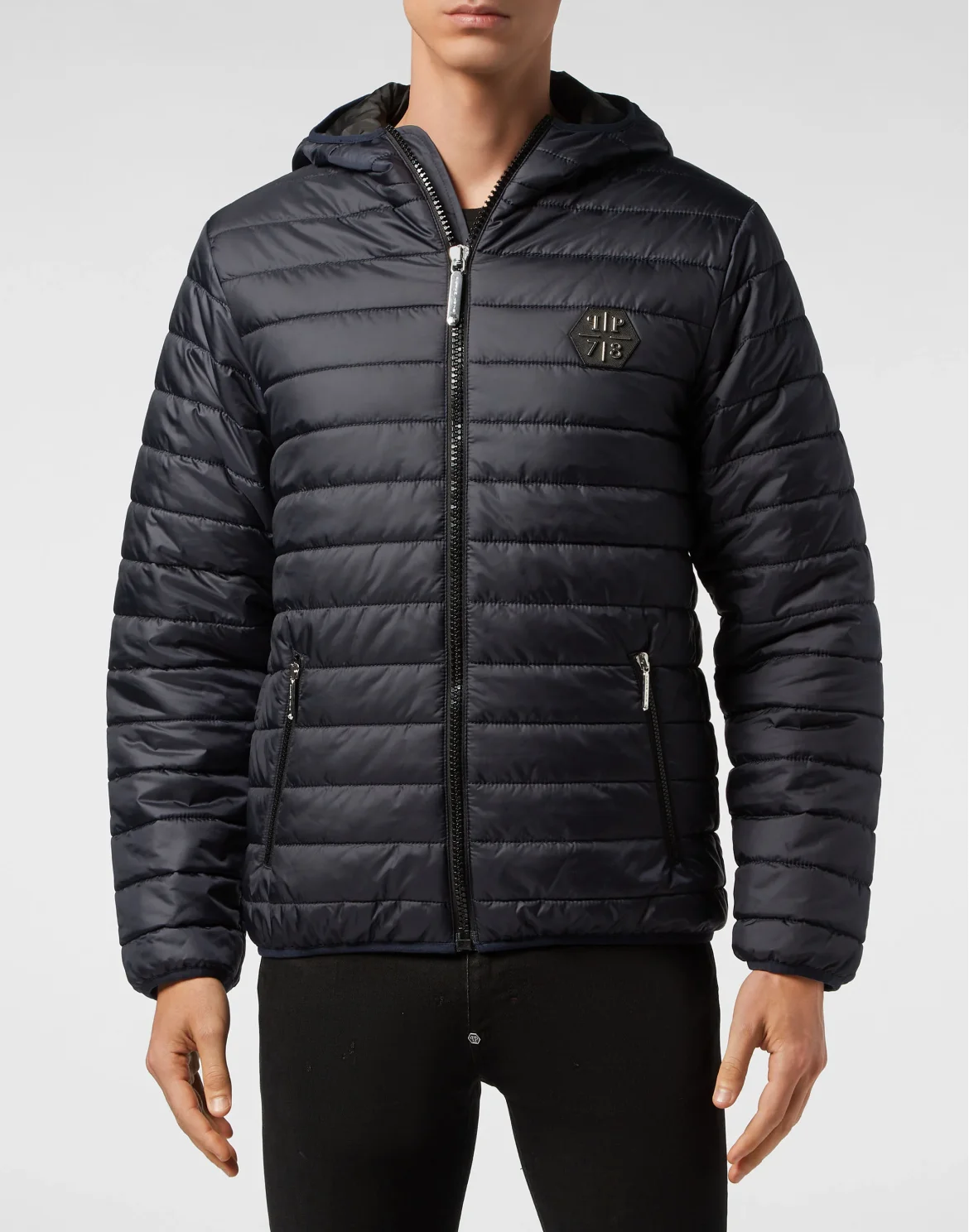 Nylon Jacket Slim Cut, цвет: Синий
