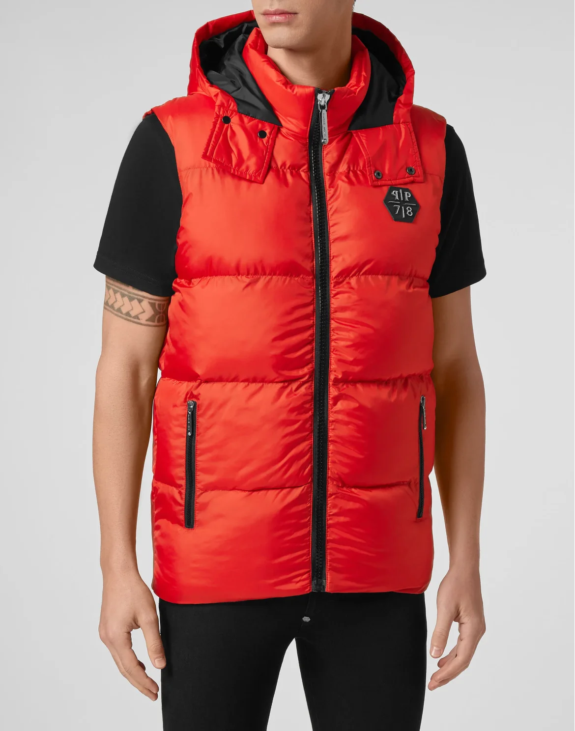 Short Vest Slim Cut, цвет: Красный