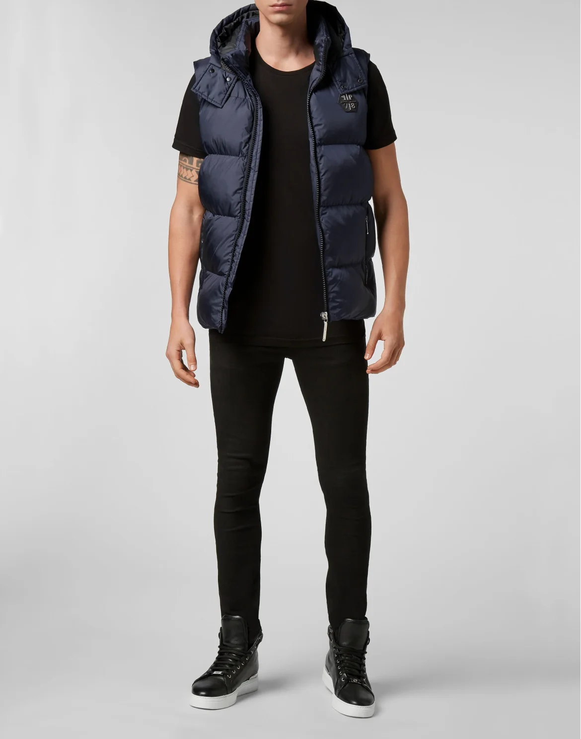 Short Vest Slim Cut, цвет: Синий