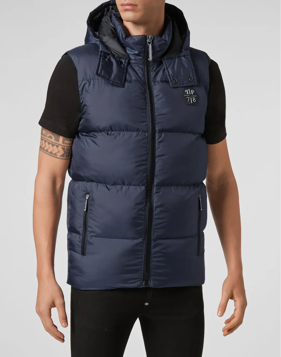 Short Vest Slim Cut, цвет: Синий