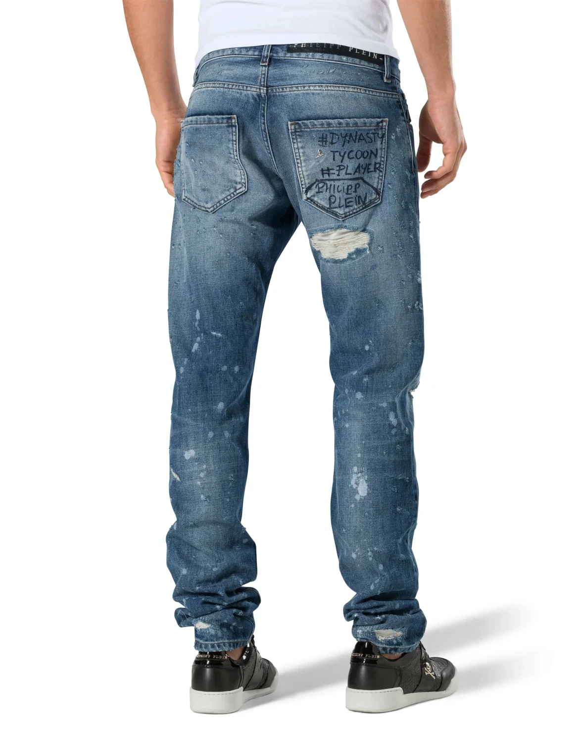 Straight Cut "Shot denim", цвет: Синий