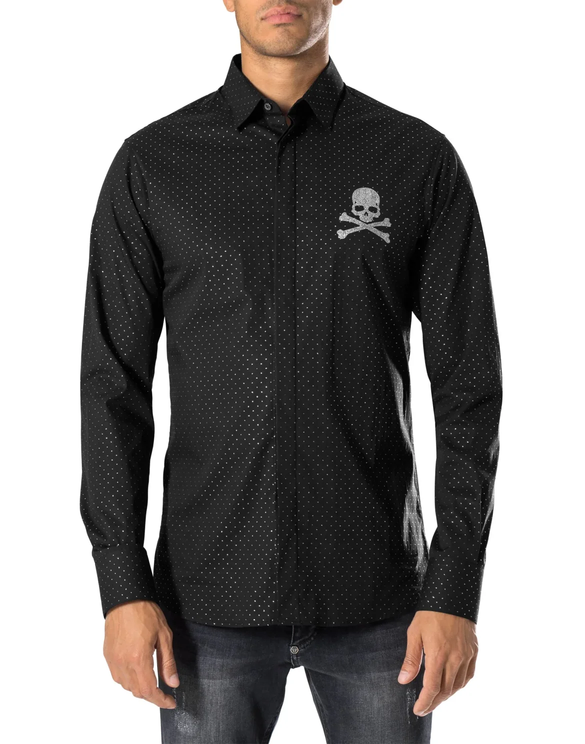 Shirt Diamond Cut LS "Caesar", цвет: Черный