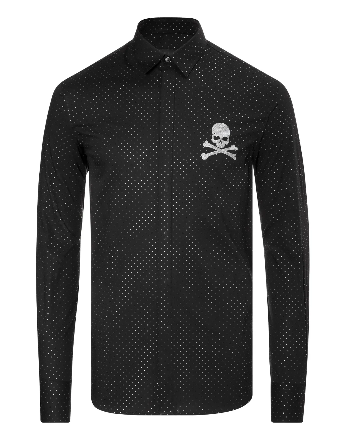 Shirt Diamond Cut LS "Caesar", цвет: Черный