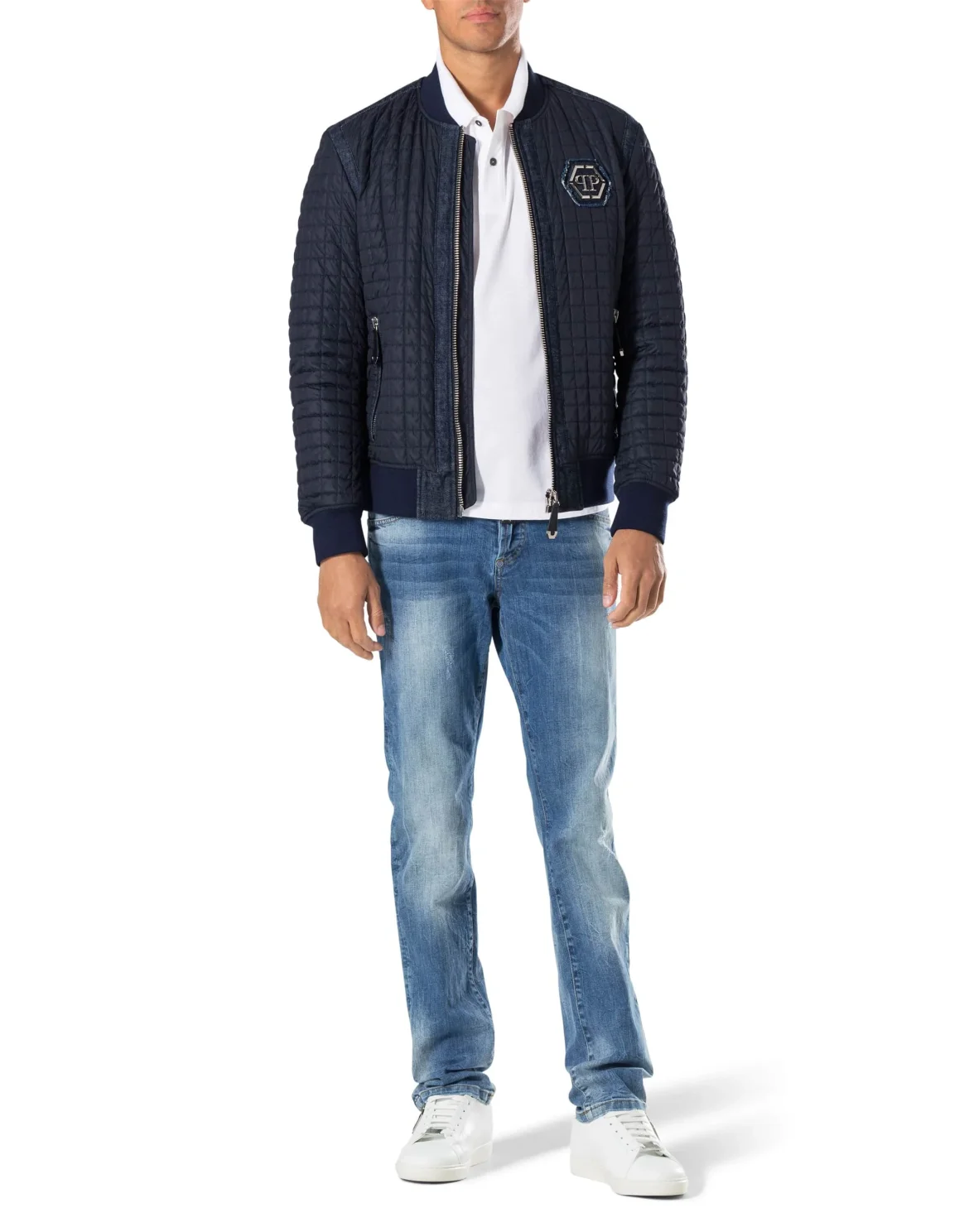 Slim Fit Polo shirt SS "Say you", цвет: Белый