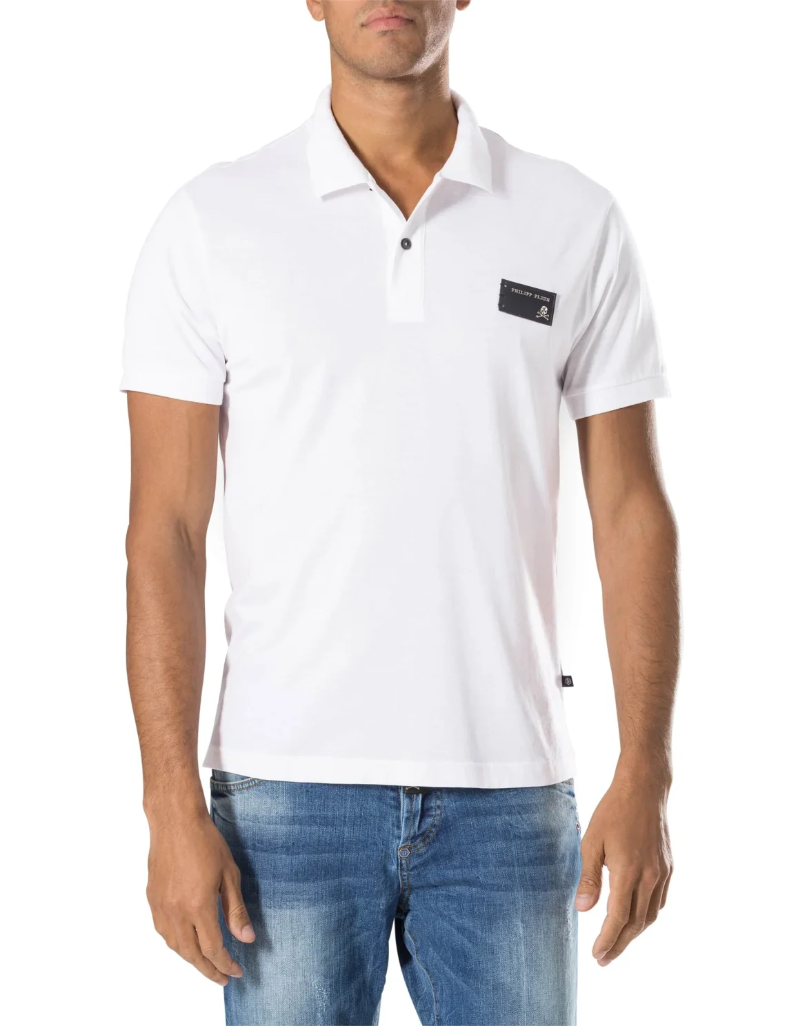 Slim Fit Polo shirt SS "Say you", цвет: Белый