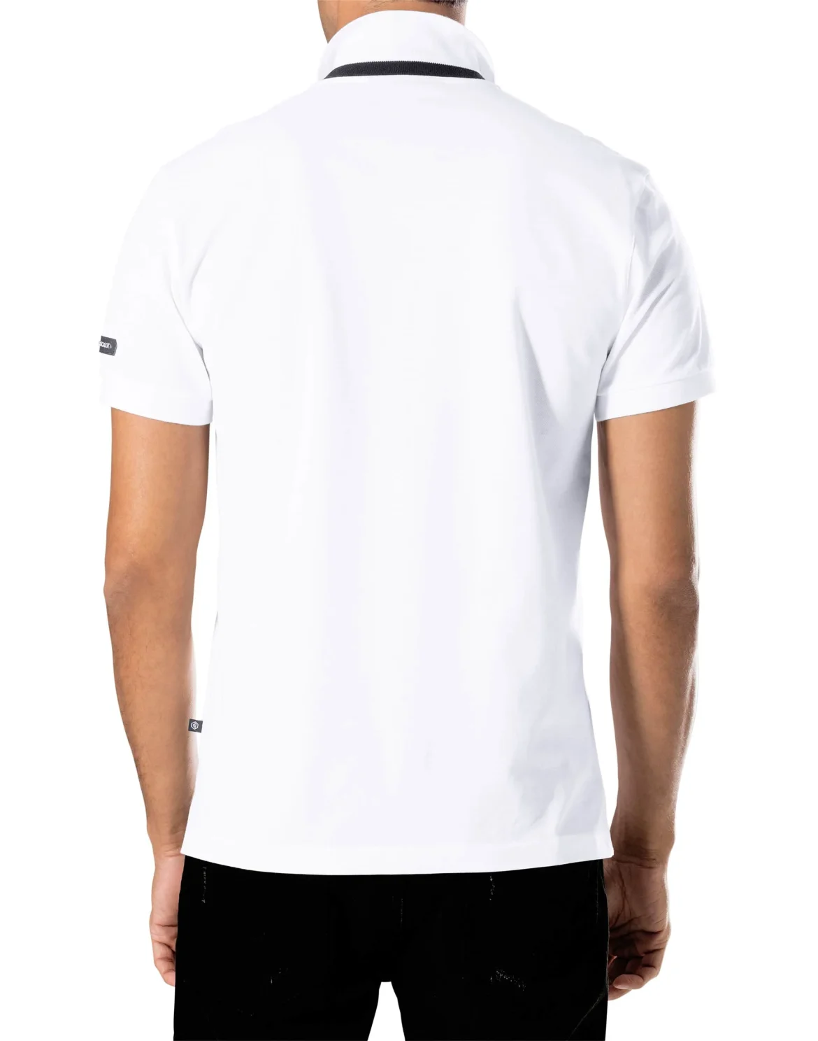 Slim Fit Polo shirt SS "Double colors", цвет: Белый