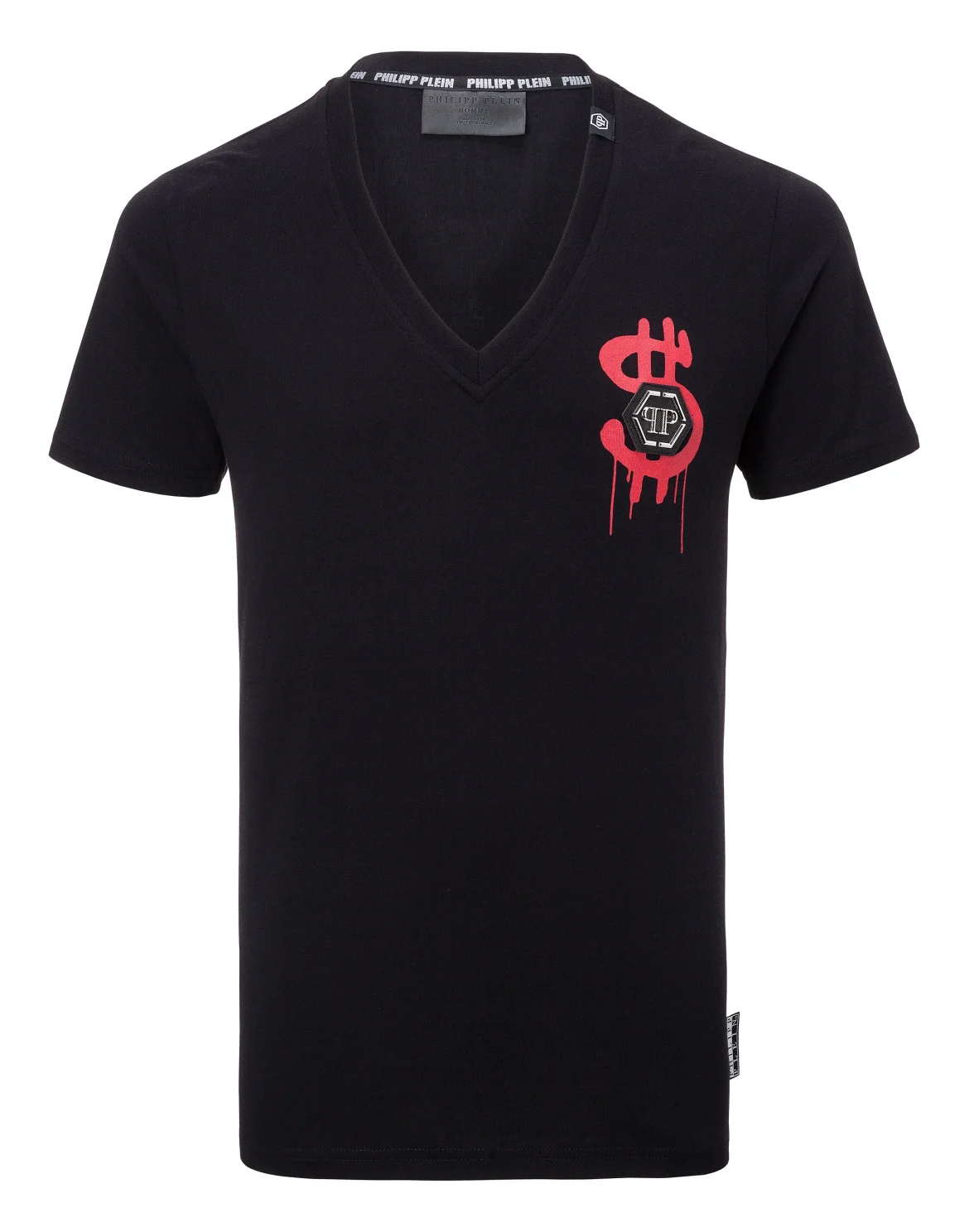 T-shirt V-Neck SS "Bis Monopoli", цвет: Черный