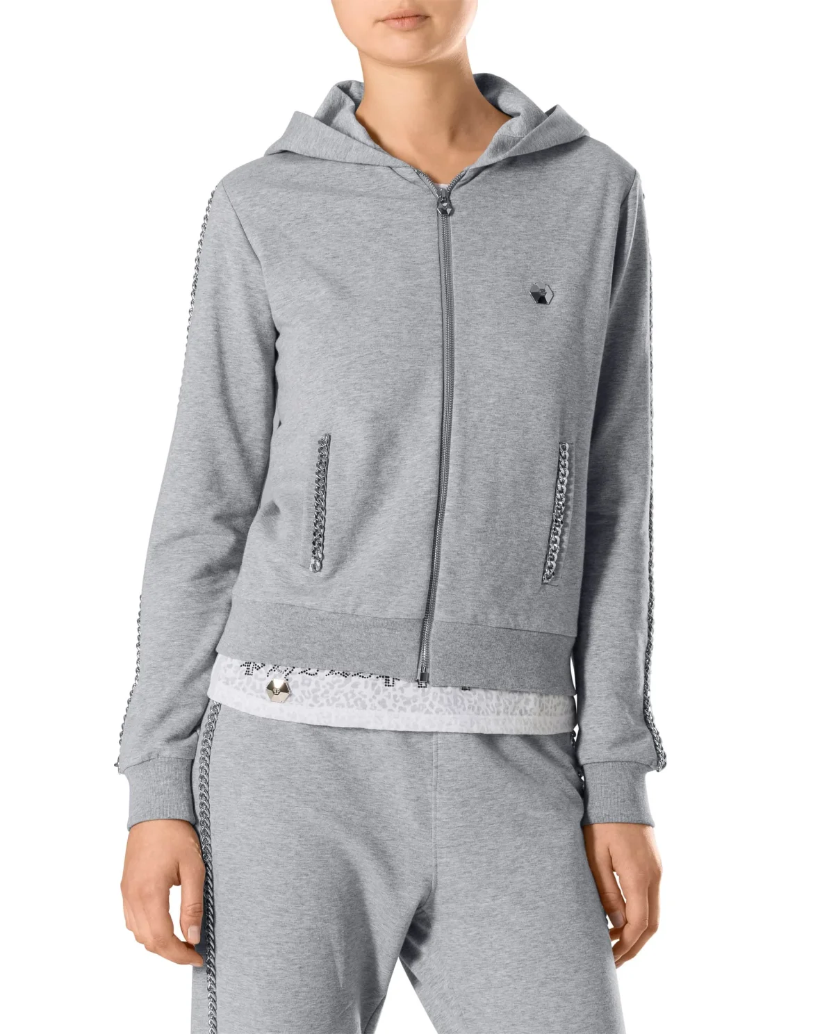 Hoodie Sweatjacket "Tilly", цвет: Серый