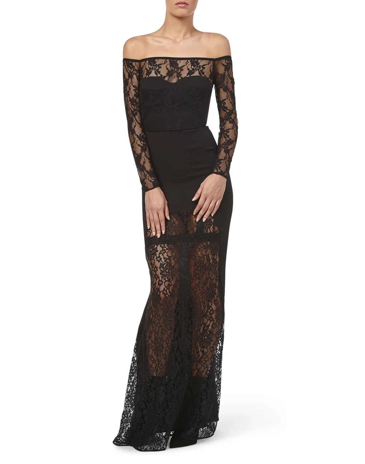 Long Dress "Germaine", цвет: Черный