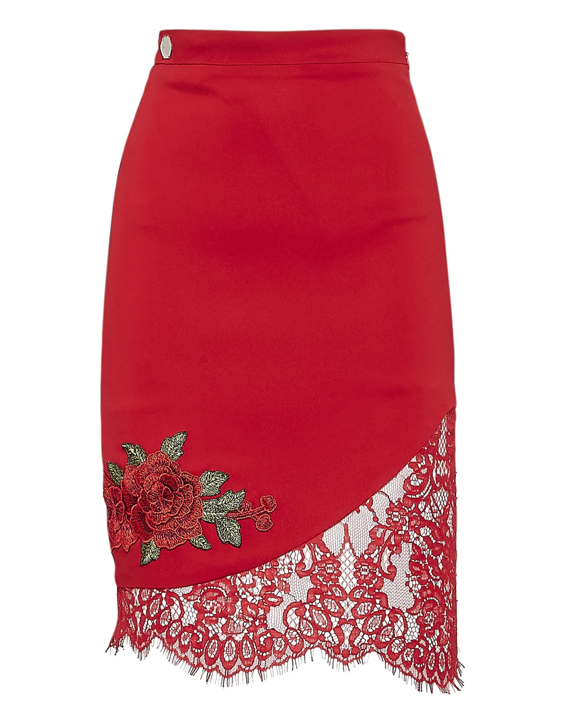 Short Skirt "Pizzo Sea", цвет: Красный