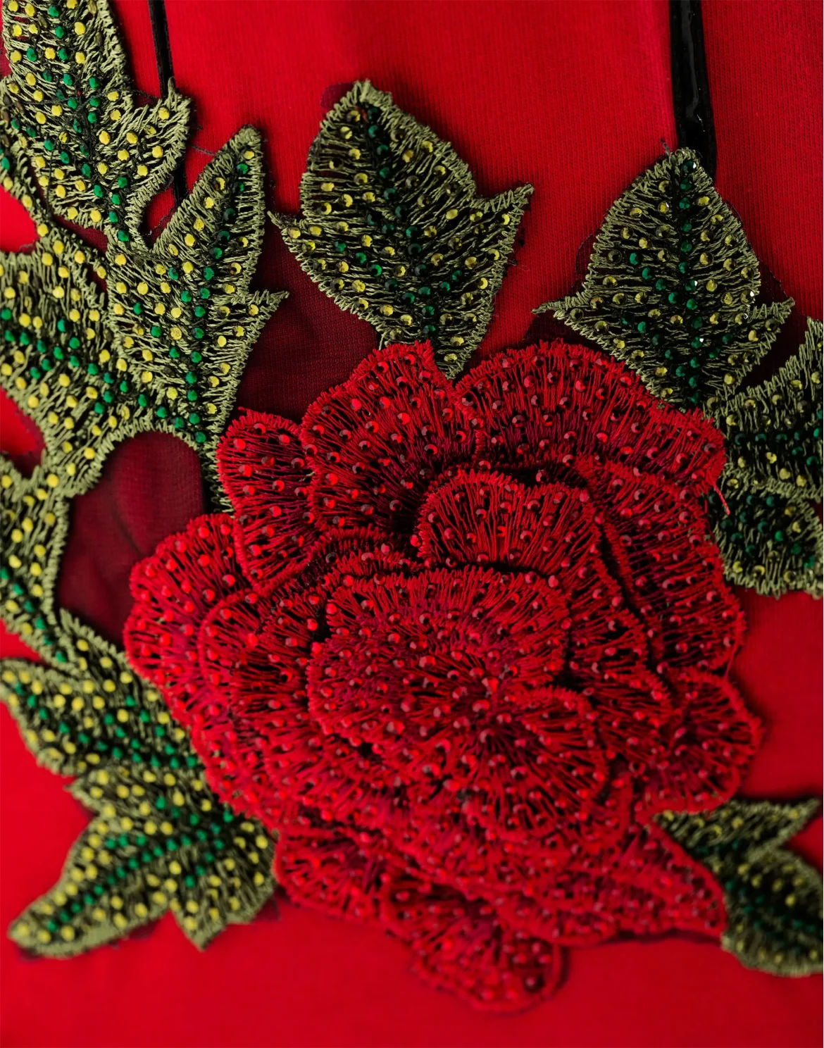 T-shirt Round Neck SS "Shiny rose", цвет: Красный
