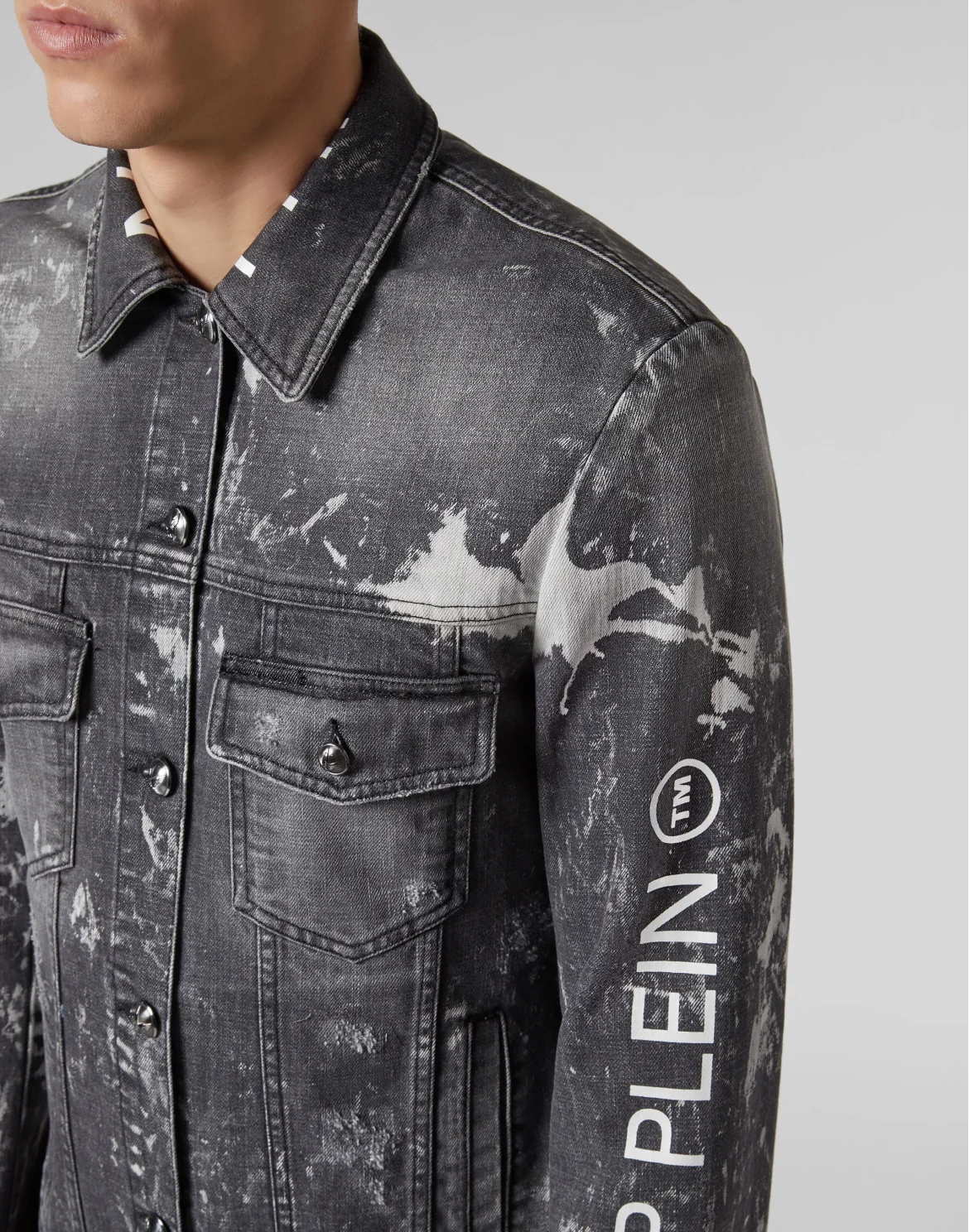 Denim Jacket Philipp Plein TM, цвет: Черный