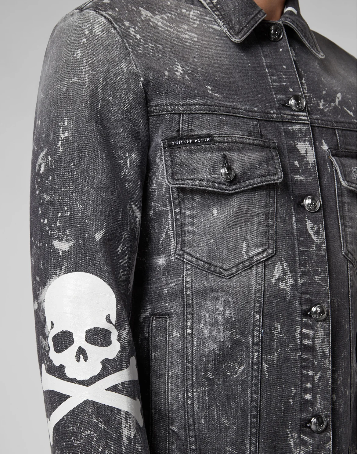 Denim Jacket Philipp Plein TM, цвет: Черный