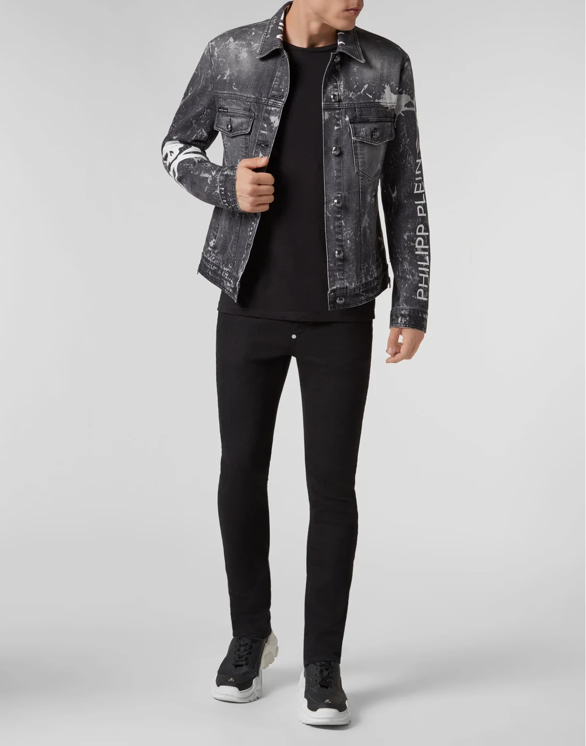Denim Jacket Philipp Plein TM, цвет: Черный