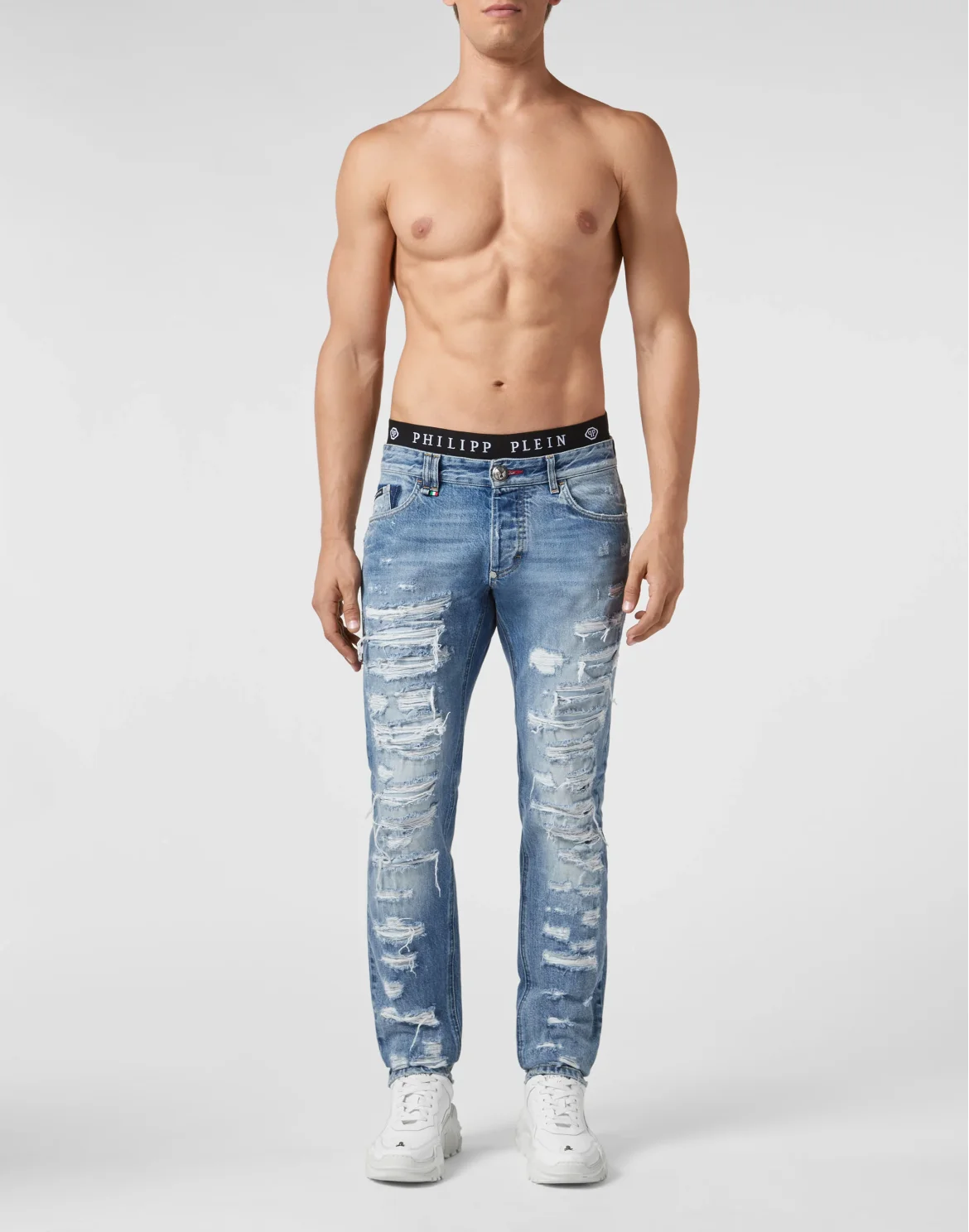 Straight Cut ripped Original, цвет: Синий
