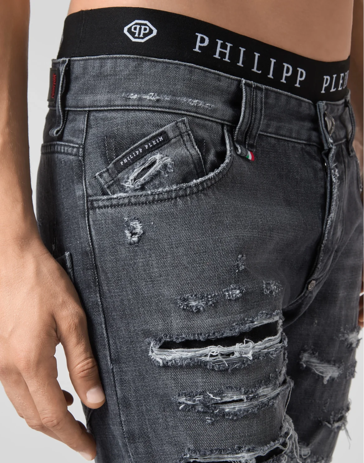 Straight Cut ripped Original, цвет: Серый