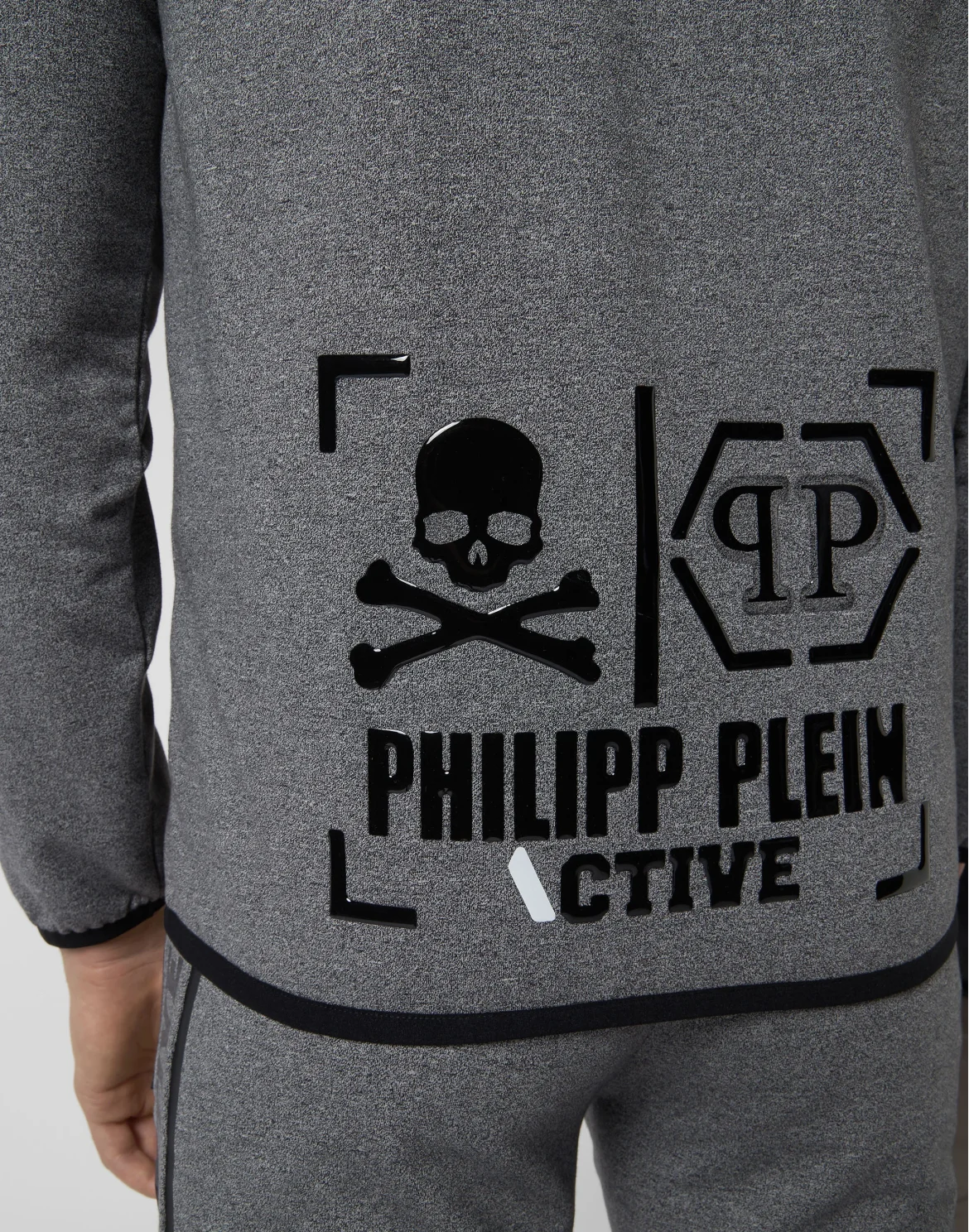 Hoodie Sweatjacket  Geometric, цвет: Серый