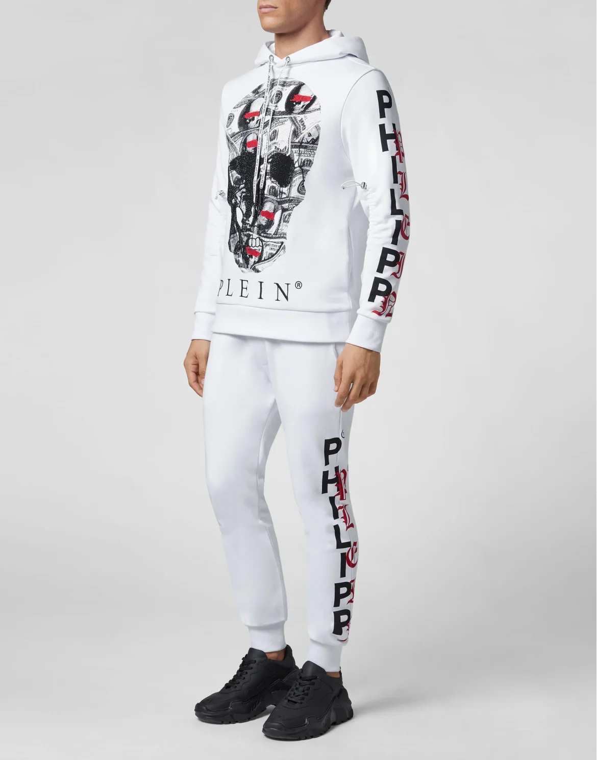 Hoodie sweatshirt Dollar, цвет: Белый