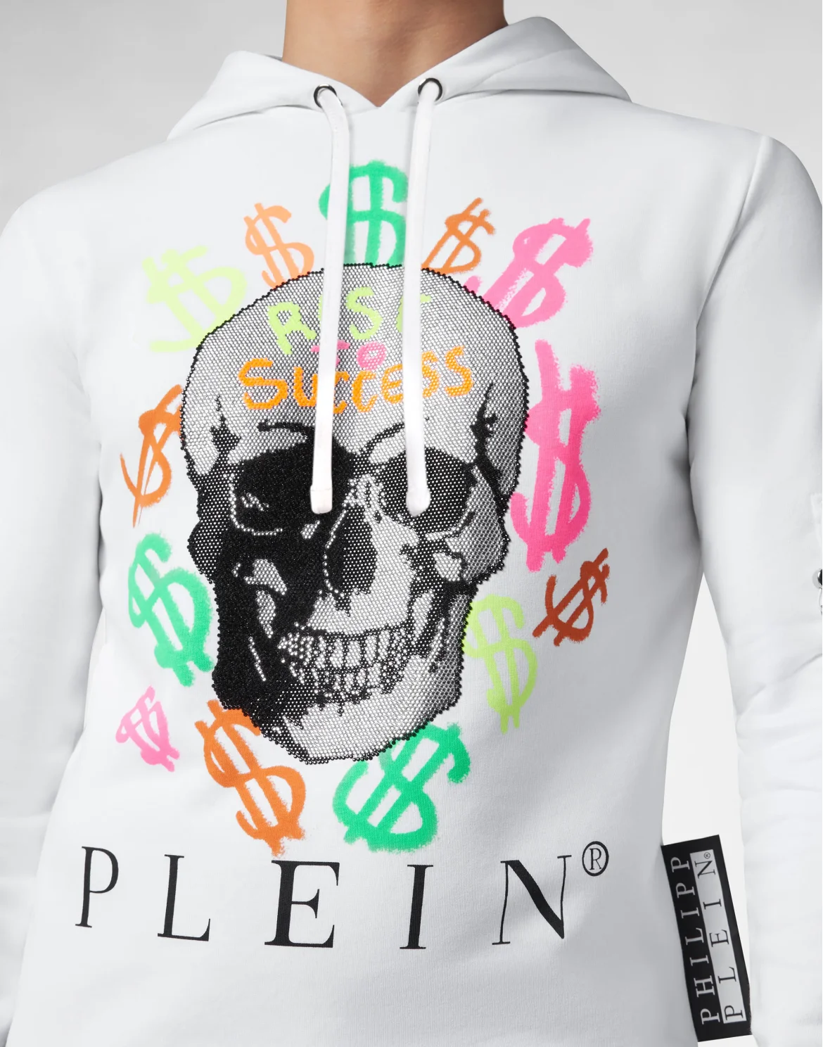 Hoodie sweatshirt Dollar, цвет: Белый