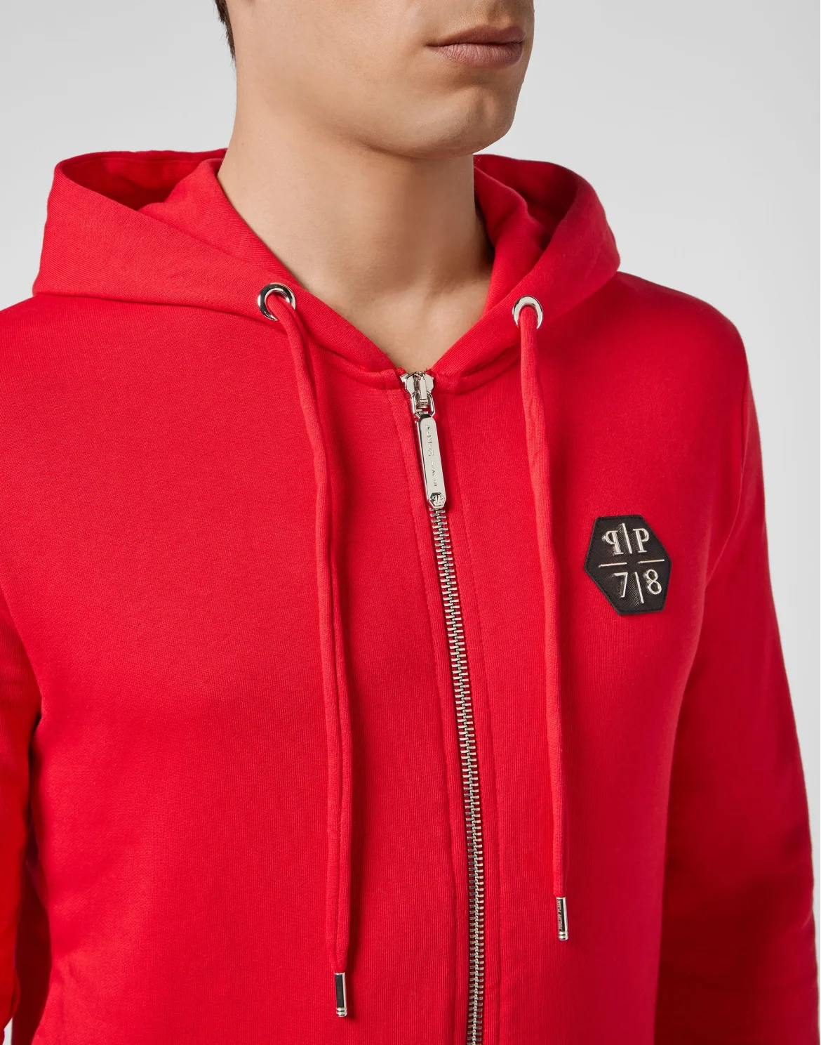 Hoodie Sweatjacket Allover skull, цвет: Красный