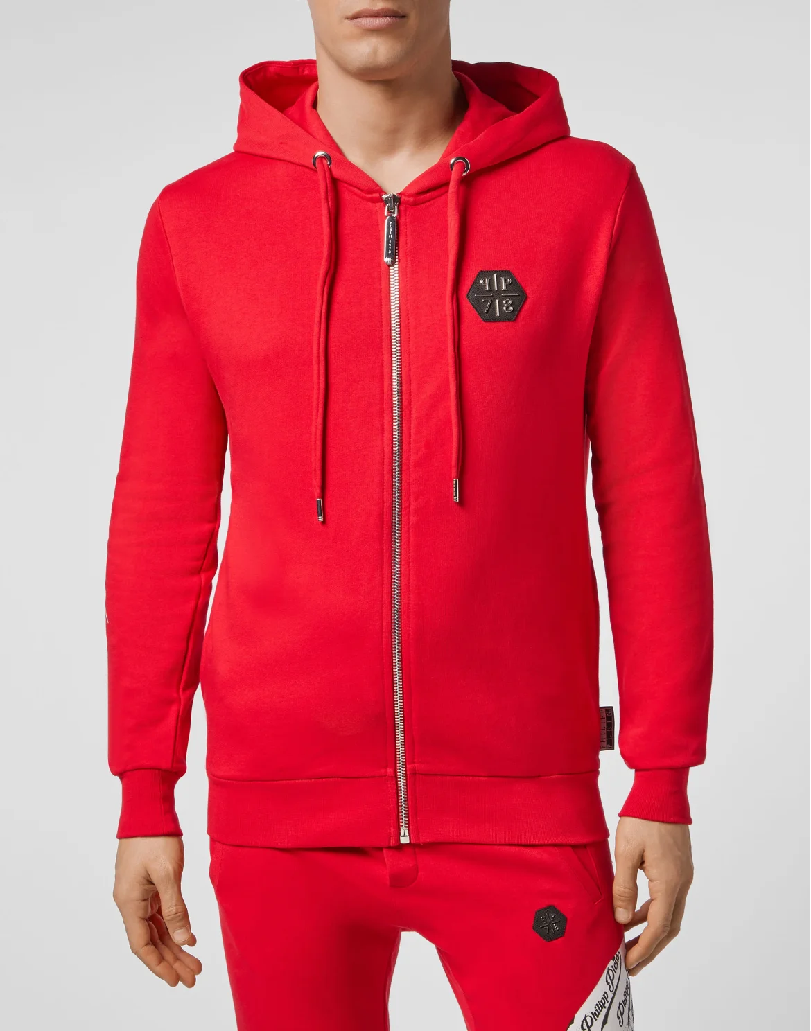 Hoodie Sweatjacket Allover skull, цвет: Красный