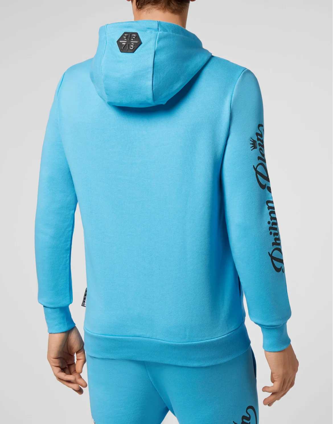 Hoodie sweatshirt Allover skull, цвет: Голубой