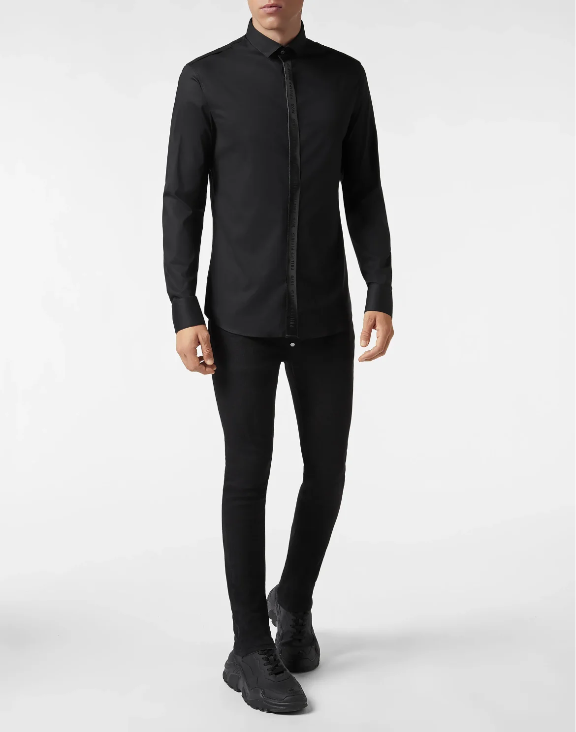 Shirt Platinum Cut LS Philipp Plein TM, цвет: Черный