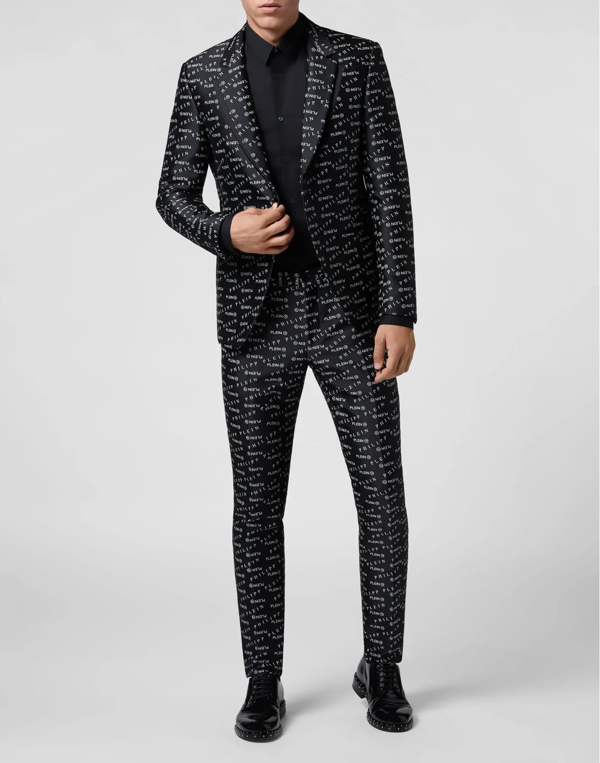 Long Trousers jacquard All over PP, цвет: Черный