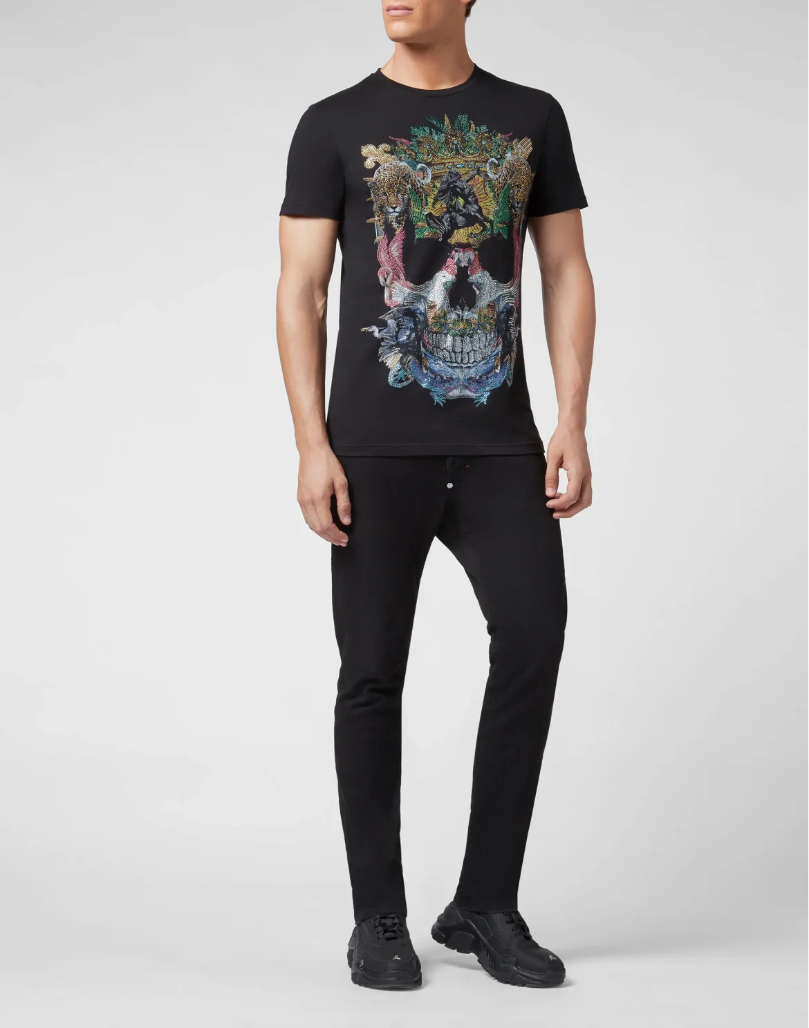 T-shirt Round Neck SS Jungle, цвет: Черный