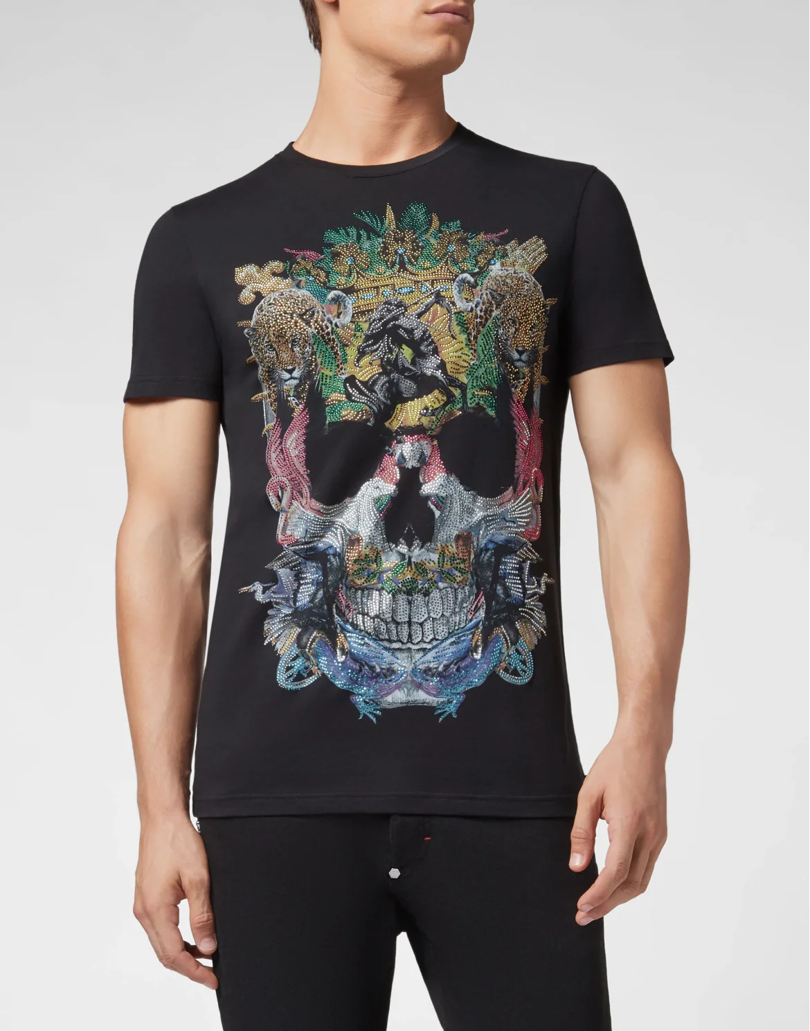 T-shirt Round Neck SS Jungle, цвет: Черный