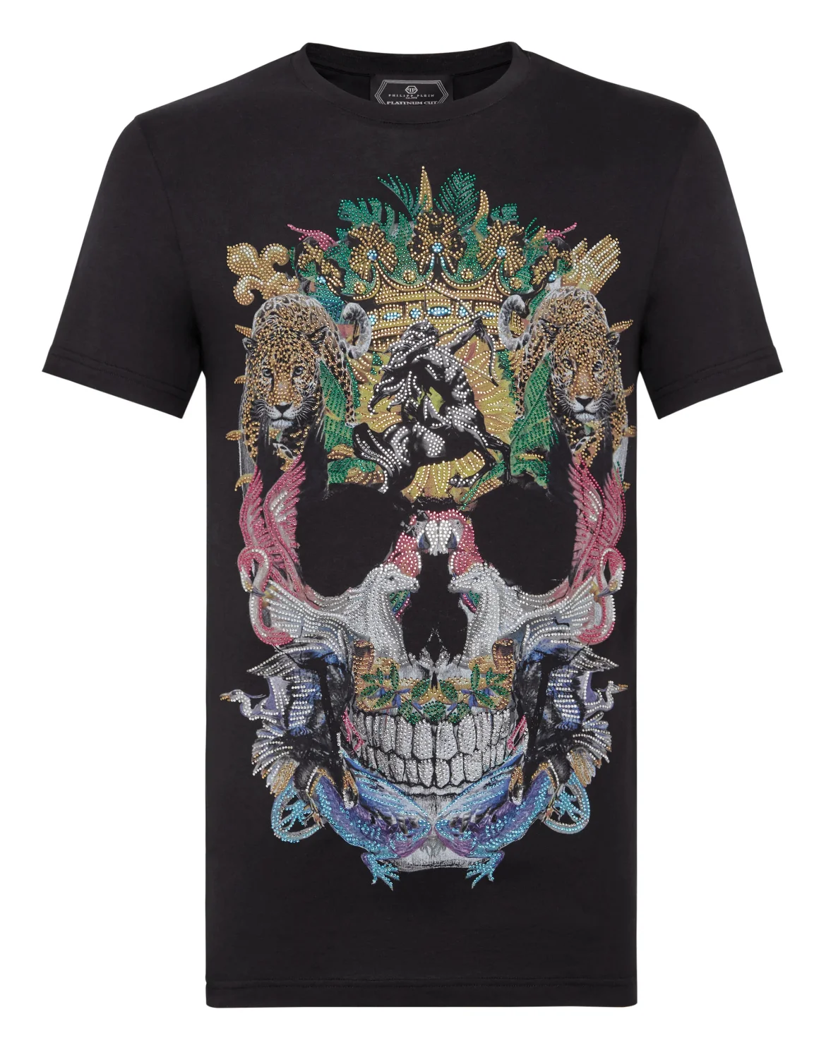T-shirt Round Neck SS Jungle, цвет: Черный