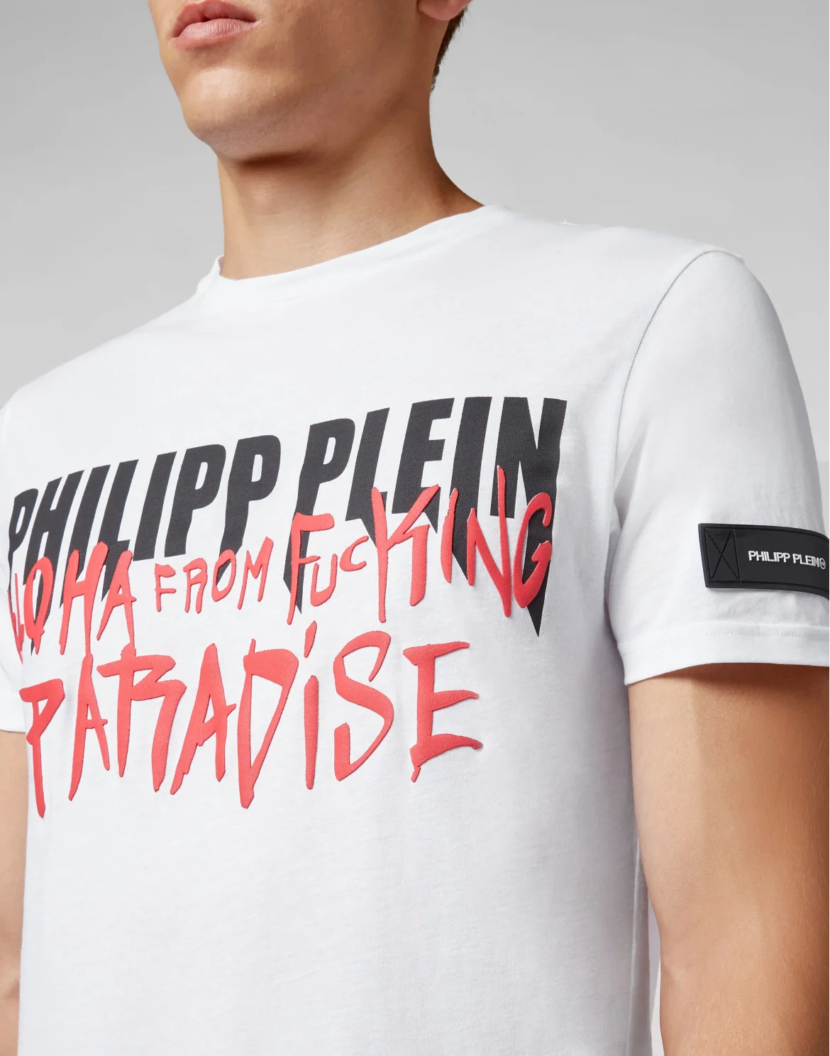 T-shirt Platinum Cut Round Neck Rock PP, цвет: Белый