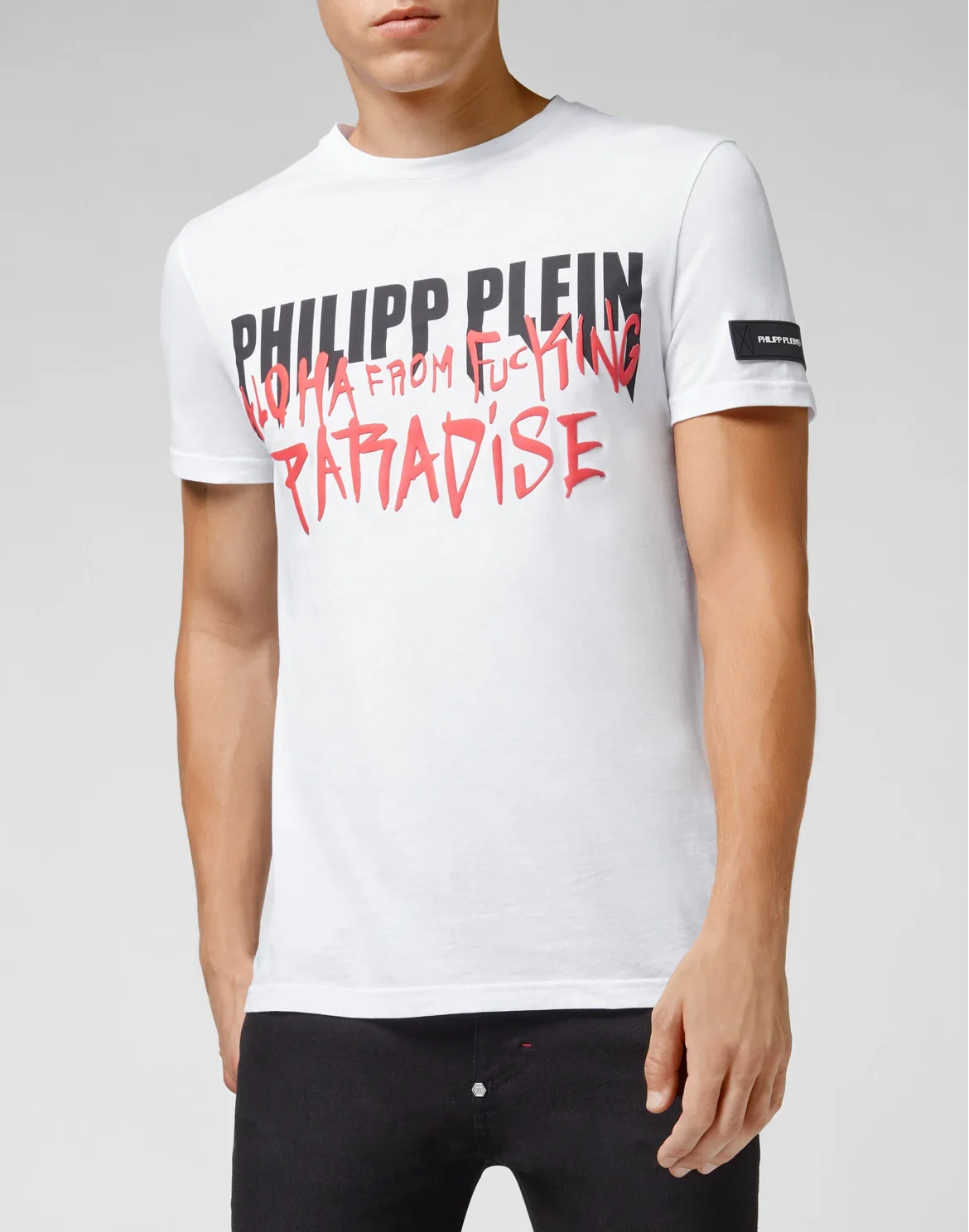 T-shirt Platinum Cut Round Neck Rock PP, цвет: Белый