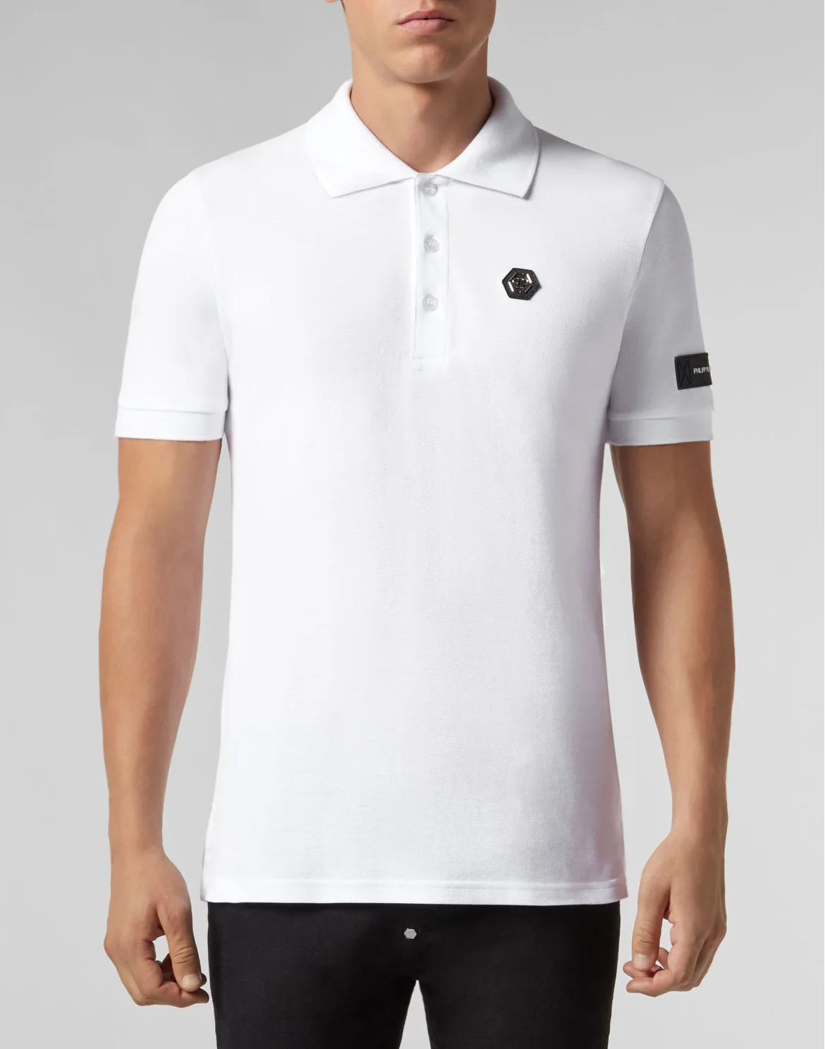 Slim Fit Polo shirt SS All over PP, цвет: Белый