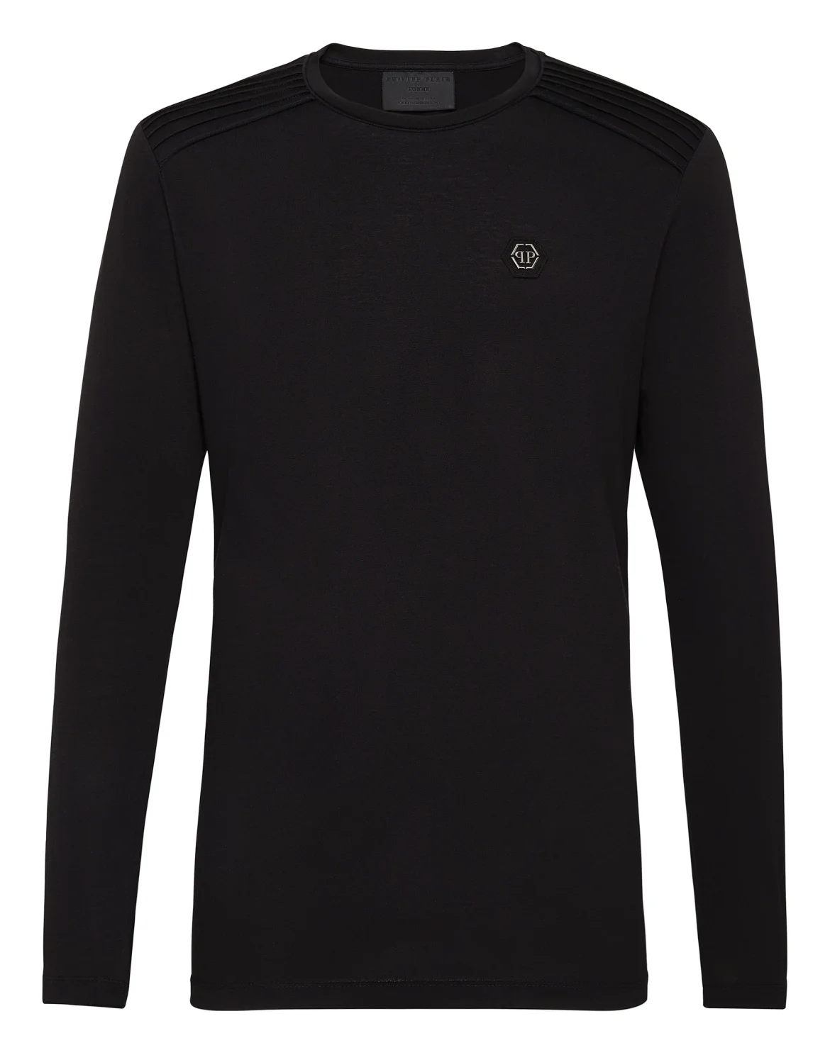 T-shirt Round Neck LS Statement, цвет: Черный