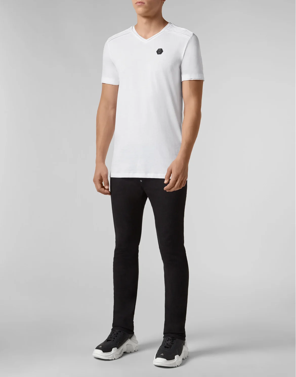 T-shirt V-Neck SS Statement, цвет: Белый