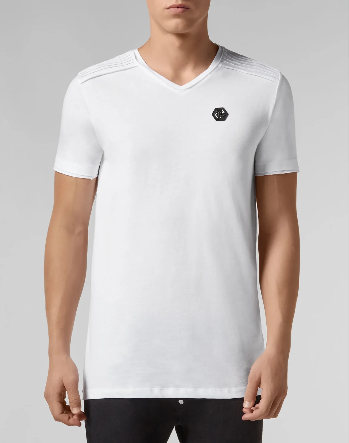 T-shirt V-Neck SS Statement, цвет: Белый