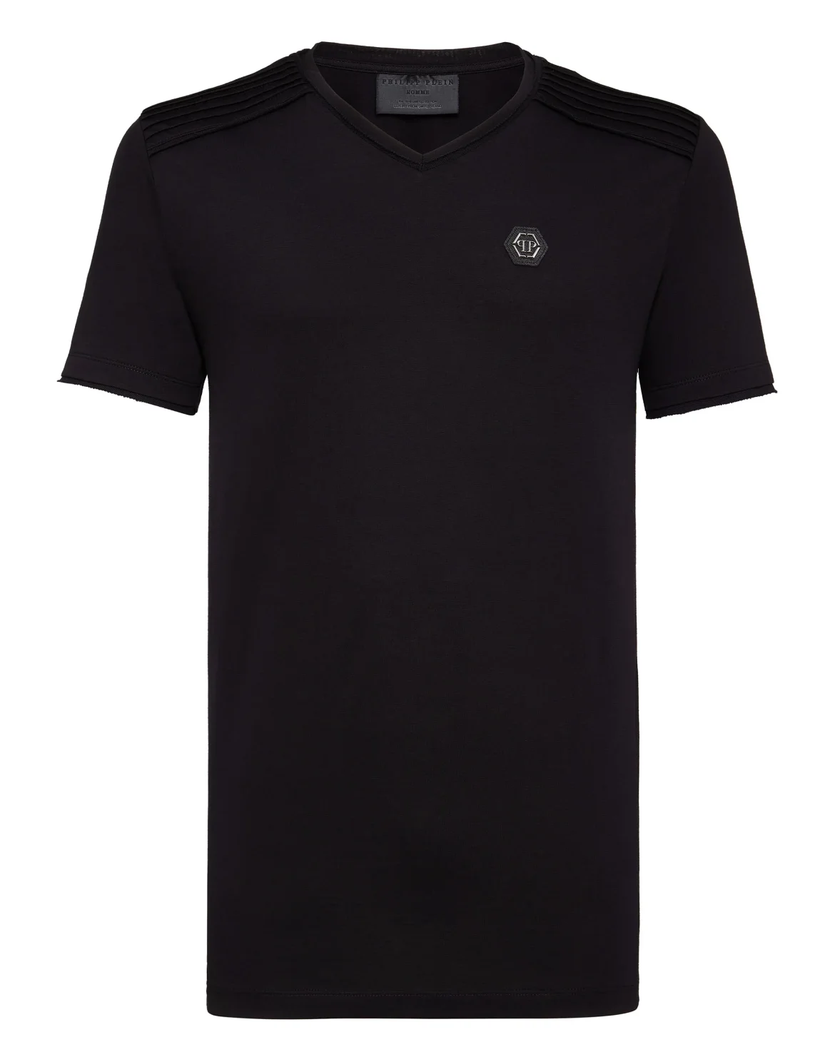 T-shirt V-Neck SS Statement, цвет: Черный
