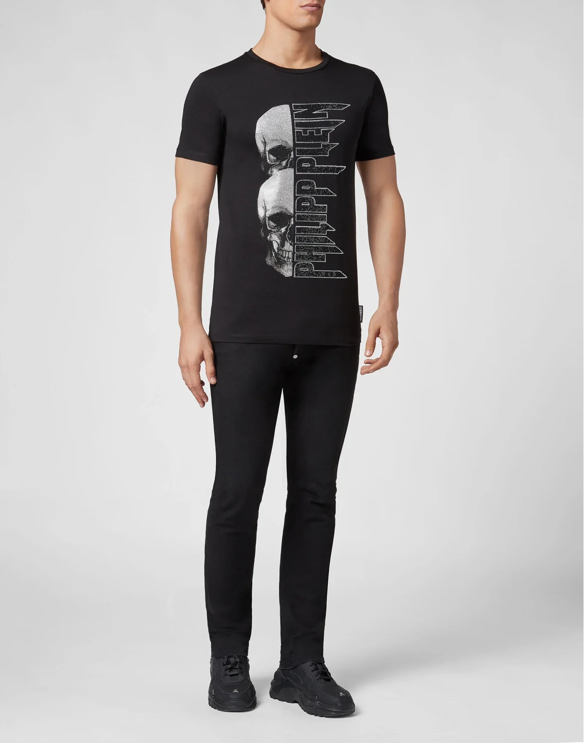T-shirt Round Neck SS Skull, цвет: Черный