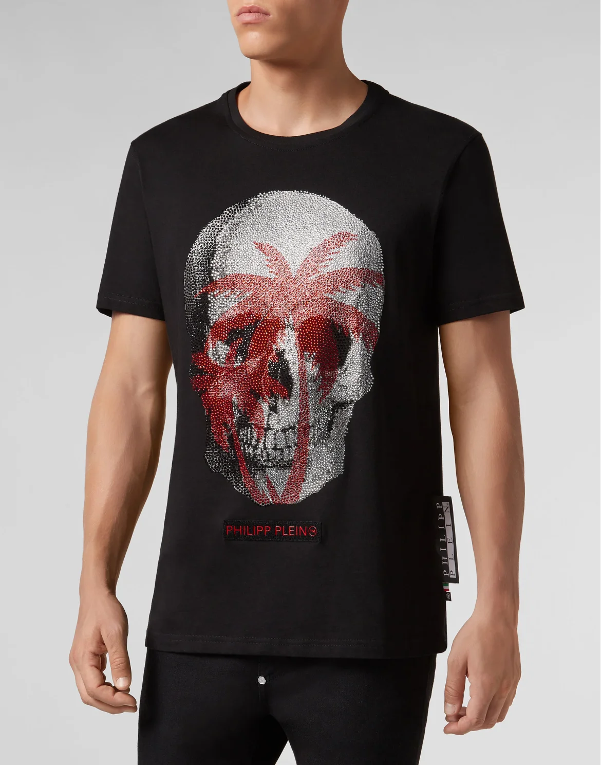 T-shirt Platinum Cut Round Neck Aloha Plein, цвет: Черный
