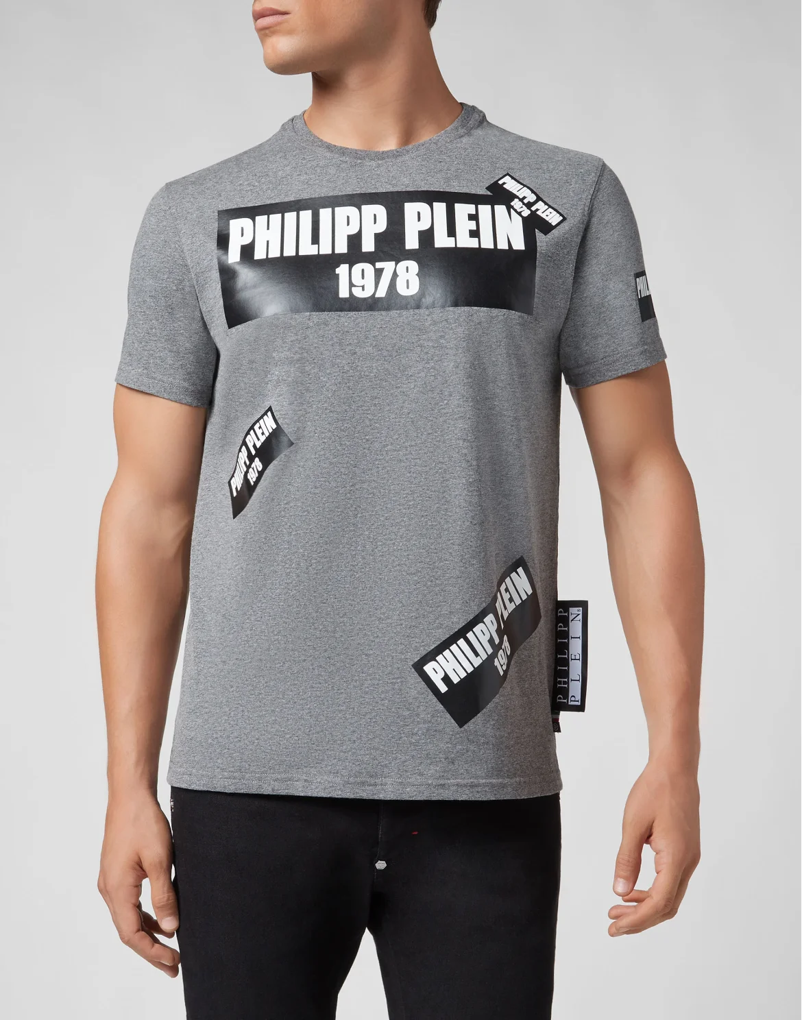 T-shirt Platinum Cut Round Neck PP1978, цвет: Серый