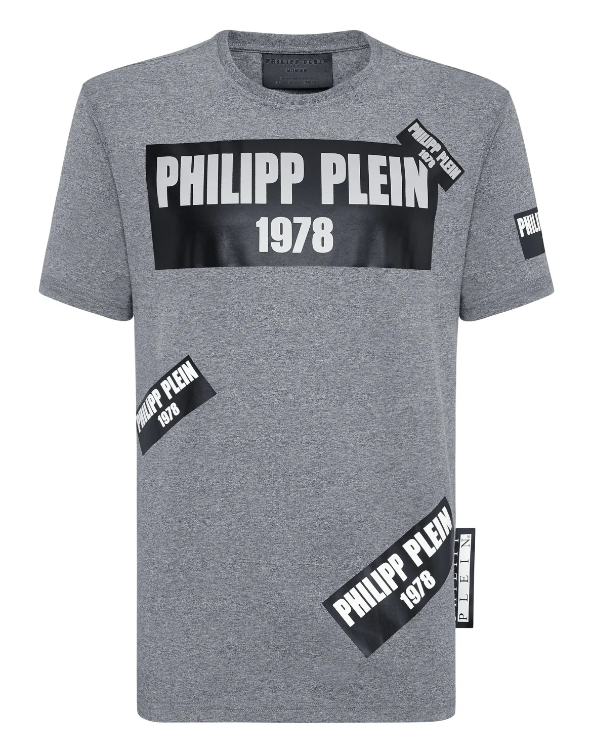 T-shirt Platinum Cut Round Neck PP1978, цвет: Серый